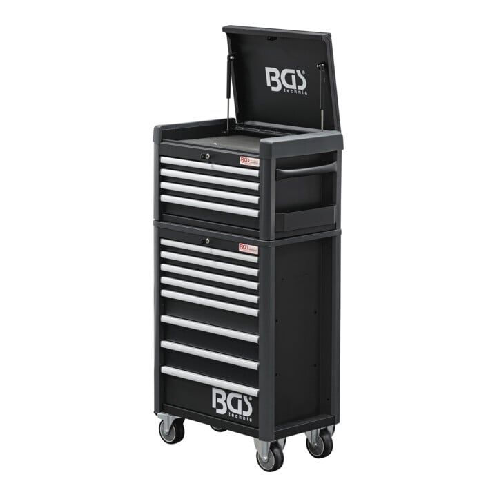 BGS Werkstattwagen Profi Standard Maxi 12 Schubladen mit 263 Werkzeugen