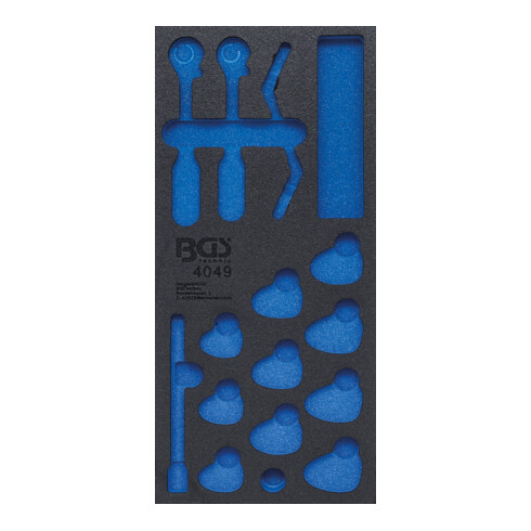 BGS Werkstattwageneinlage 1/3 4049-1, leer, für Art. 4049