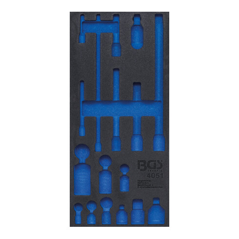 BGS Werkstattwageneinlage 1/3 4051-1, leer, für Art. 4051
