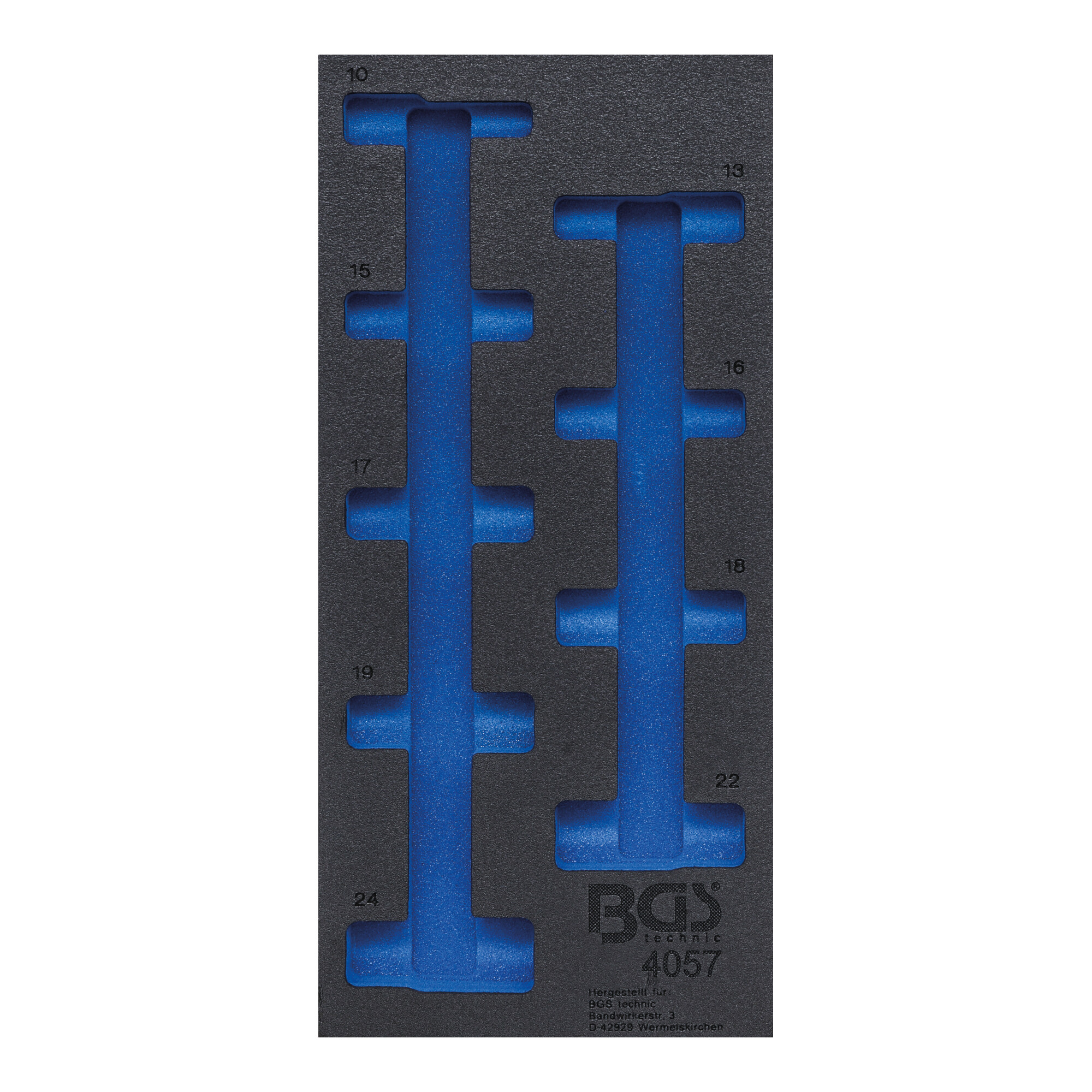 BGS Werkstattwageneinlage 1/3 4057-1, leer, für Art. 4057 ; BGS technic