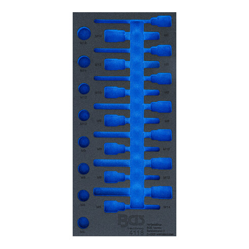 BGS Werkstattwageneinlage 1/3 4118-1, leer, für Art. 4118