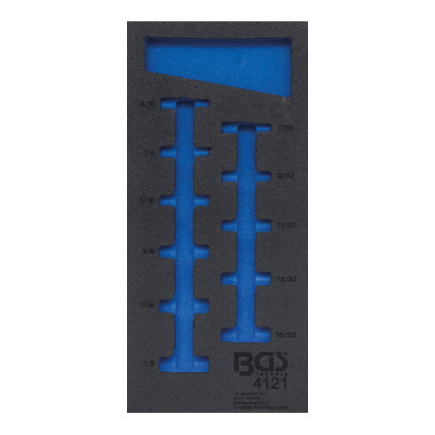 BGS Werkstattwageneinlage 1/3 4121-1, leer, für Art. 4121