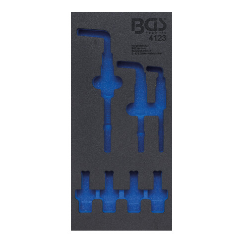 BGS Werkstattwageneinlage 1/3 4123-1, leer, für Art. 4123