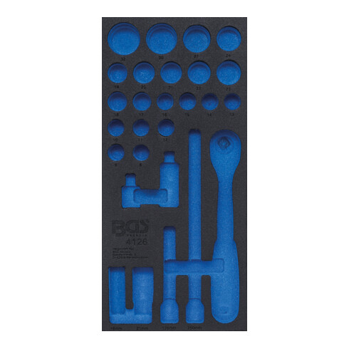 BGS Werkstattwageneinlage 1/3 4126-1, leer, für Art. 4126