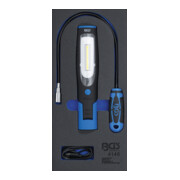 BGS Werkstattwageneinlage 1/3: Handlampe und Magnetheberlampe 4146, 3-tlg.