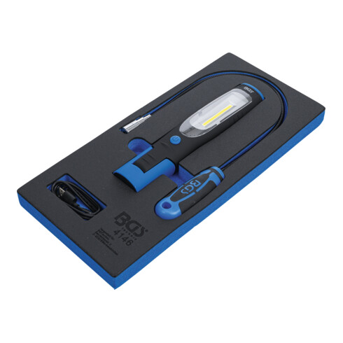 BGS Werkstattwageneinlage 1/3: Handlampe und Magnetheberlampe 4146, 3-tlg.