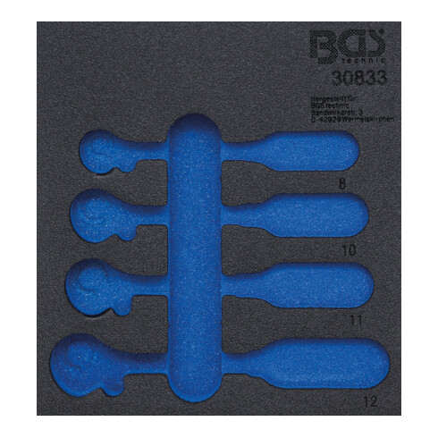 BGS Werkstattwageneinlage 1/6 30833-1, leer, für Art. 30833