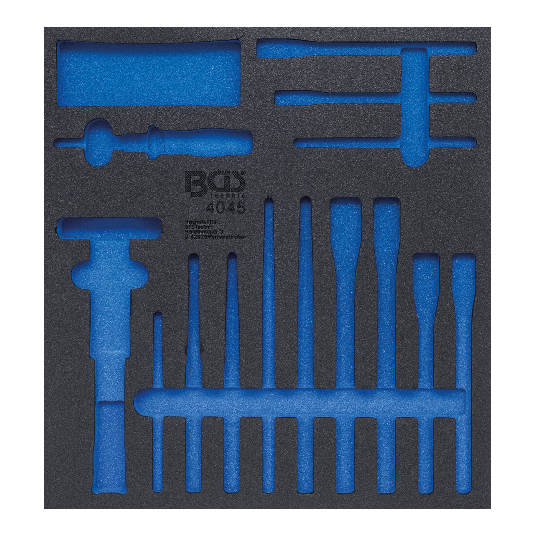 BGS Werkstattwageneinlage 2/3 4045-1, leer, für Art. 4045