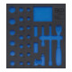 BGS Werkstattwageneinlage 2/3 4053-1, leer, für Art. 4053-1