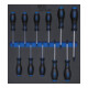 BGS Werkstattwageneinlage 2/3: Schraubendreher T-Profil (für TX) T6 - T40 11 teilig-1