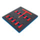 BGS Werkstattwageneinlage 2/3: VDE-Bit-Einsatz-Satz 70217, Antrieb Innenvierkant 12,5 mm (1/2"), T-Profil (für TX) T20 - T55, 10-tlg.-5
