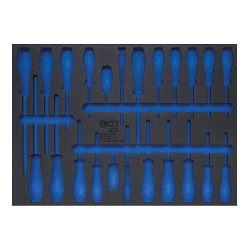 BGS Werkstattwageneinlage 3/3 4014-5, leer, für Art. 4014