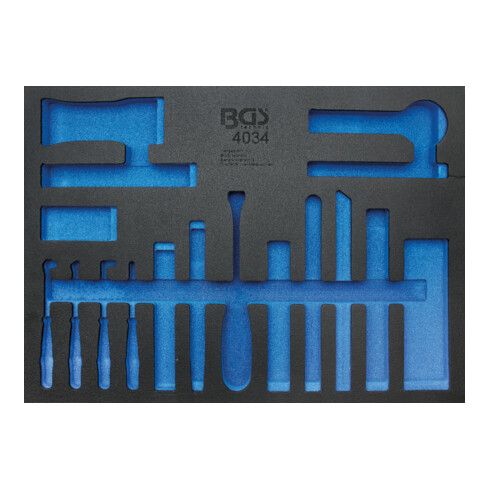 BGS Werkstattwageneinlage 3/3 4034-1, leer, für Art. 4034