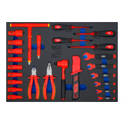 BGS Werkstattwageneinlage 3/3: VDE-Steckschlüssel-Satz 70218, Antrieb Innenvierkant 10 mm (3/8") 26-tlg.