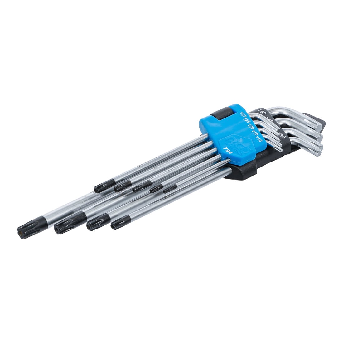 BGS Winkelschlüssel-Satz extra lang T-Profil (für TX) mit Bohrung T10 - T50 9-tlg.