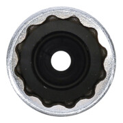 BGS Zündkerzen-Einsatz mit Haltegummi, Zwölfkant, lang Antrieb Innenvierkant 10 mm (3/8 Zoll) SW 16 mm-3