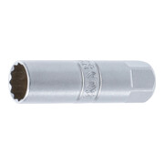 BGS Zündkerzen-Einsatz Zwölfkant 2791, Antrieb Innenvierkant 10 mm (3/8"), SW 14 mm