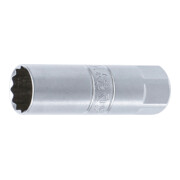 BGS Zündkerzen-Einsatz Zwölfkant 2792, Antrieb Innenvierkant 10 mm (3/8"), SW 16 mm