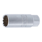 BGS Zündkerzen-Einsatz Zwölfkant 2793, Antrieb Innenvierkant 10 mm (3/8"), SW 18 mm