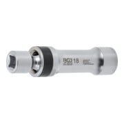 BGS Zündkerzen-Gelenkeinsatz Zwölfkant mit Haltefeder 6849, Antrieb Innenvierkant 10 mm (3/8"), SW 18 mm-2