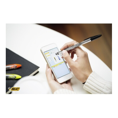 BIC Kugelschreiber Cristal STYLUS 902124 0,4mm schwarz
