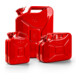 Bidon de carburant 20 l rouge feu RAL 3000 acier bleu