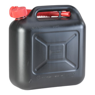 Hünersdorff Bidon de carburant STANDARD, HDPE avec homologation UN, accessoires rouges