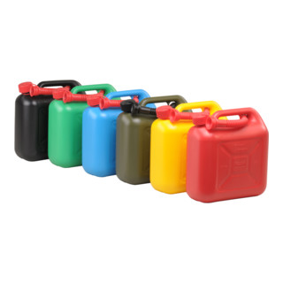 Hünersdorff Bidon de carburant STANDARD, HDPE avec homologation UN, accessoires rouges