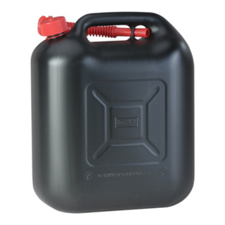 Hünersdorff Bidon de carburant STANDARD, HDPE avec homologation UN, accessoires rouges