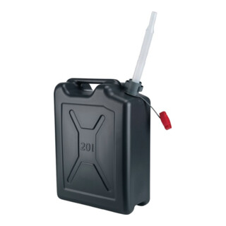 Bidon p. carburant contenu 20 l L. 350 x l. 175 x H. 480 mm noir