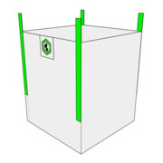 Big Bag 60x60x60cm, charge utile 1000 kg, SF : 5:1