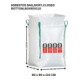 Big Bag 90x90x110cm, SWL 1000kg, SF:5:1 Asbest
