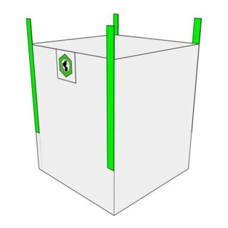 Big Bag 90x90x90 cm, charge de travail sûre 1500 kg SF : 5:1