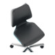 bimos Arbeitsdrehstuhl Labsit m.Gleitern/Fußring Supertec Sitzschale blau Sitzhöhe 520