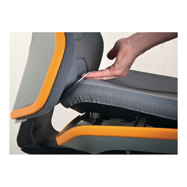 bimos Arbeitsdrehstuhl Neon m.Rollen orange Sitz-H450-620mm Permanentkontakt