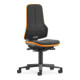 Bimos Arbeitsdrehstuhl Neon mit Rollen Skintec Flexband grün 450-620 mm Synchrontechnik