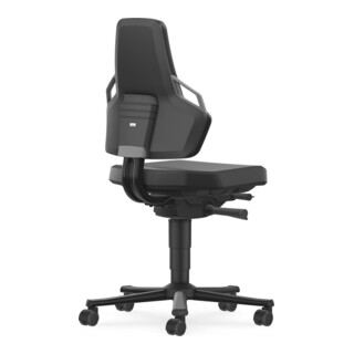 Bimos Arbeitsdrehstuhl Nexxit Skintec grau Sitzhöhe 450-600 mm