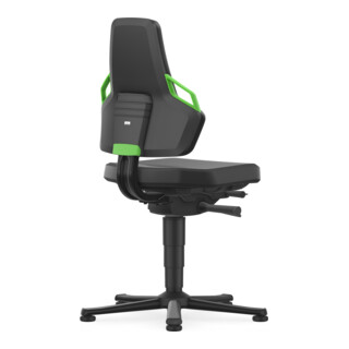 bimos Arbeitsdrehstuhl Nexxit Skintec Griff grün Sitzhöhe 450-600 mm