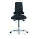 bimos Arbeitsdrehstuhl Sintec 160 mit Kunstleder schwarz Sitzhöhe 450-600 mit Gleiter und Rollen-1