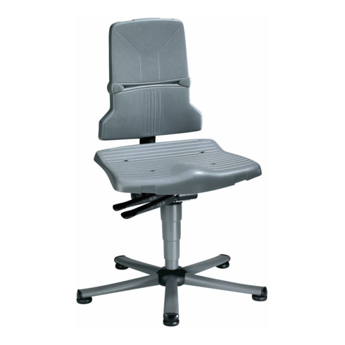 bimos Arbeitsdrehstuhl Sintec Sitz und Rückenlehne aus Kunststoff mit Gleiter