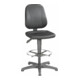 bimos Arbeitsdrehstuhl Unitec mit Gleiter und Fußring und Stoff schwarz Sitzhöhe 580-850 mm-1