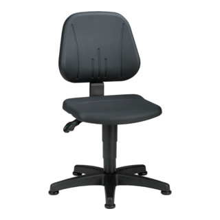 bimos Arbeitsdrehstuhl Unitec mit Gleiter und PU-Schaum schwarz Sitzhöhe 440-620 mm