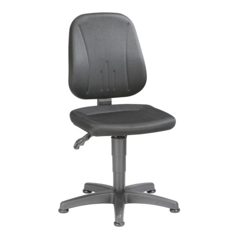 bimos Arbeitsdrehstuhl Unitec mit Gleiter und Stoff schwarz Sitzhöhe 440-620 mm