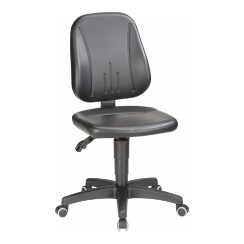 bimos Arbeitsdrehstuhl Unitec mit Rollen und Kunstleder schwarz Sitzhöhe 440-620 mm