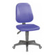 bimos Arbeitsdrehstuhl Unitec mit Rollen und Stoff blau Sitzhöhe 440-620 mm-1