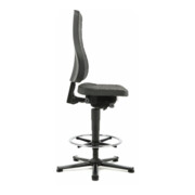 bimos Arbeitsstuhl All-In-One Highline mit Gleiter und Fußring und PU-Schaum schwarz 570-830 mm-3
