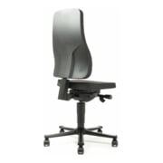 bimos Arbeitsstuhl All-In-One Highline mit Rollen und PU-Schaum schwarz Sitzhöhe 450-600 mm-4