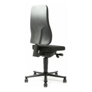 bimos Arbeitsstuhl All-In-One Highline mit Rollen und Stoffpolster schwarz Sitzhöhe 450-600 mm-4