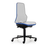 bimos Arbeitsstuhl ESD Neon 2, blau Sitzhöhe 450-620 mm mit Rollen, ohne Polster-2