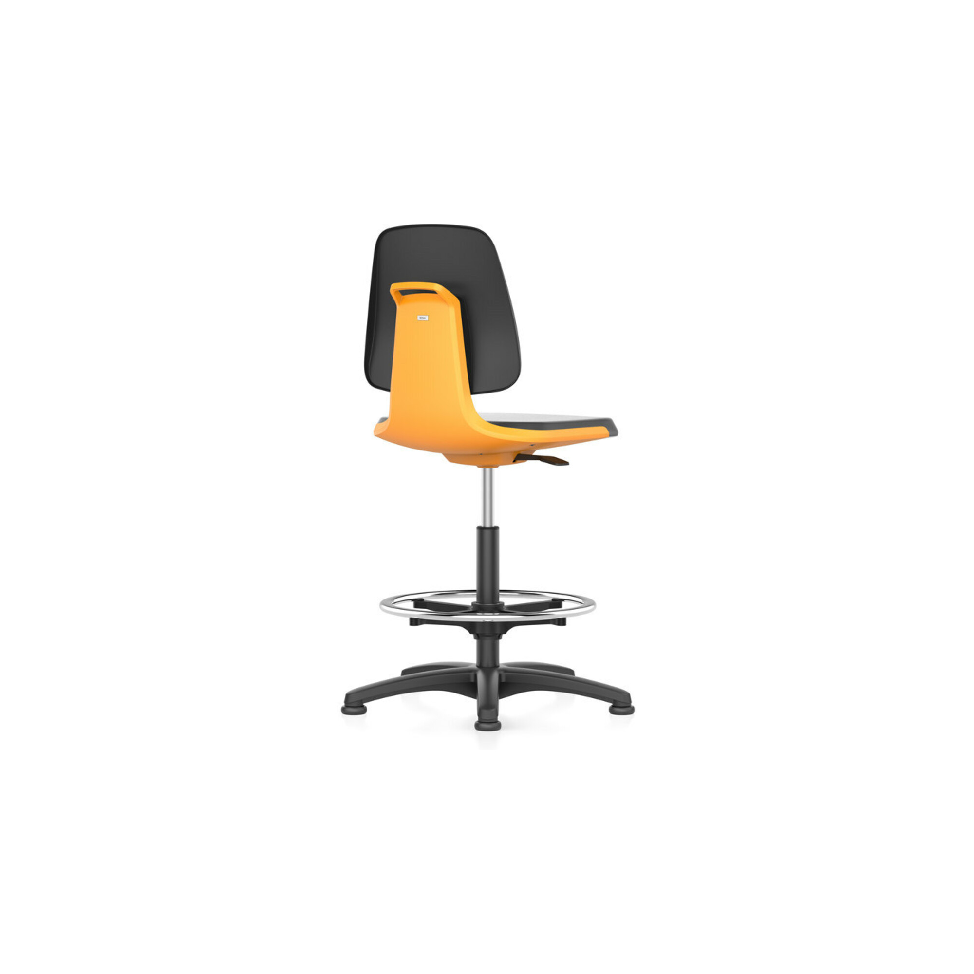 bimos Arbeitsstuhl Labsit 3, PU orange Sitzhöhe 520-770 mm